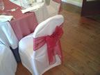 Wine Red Organza Sash